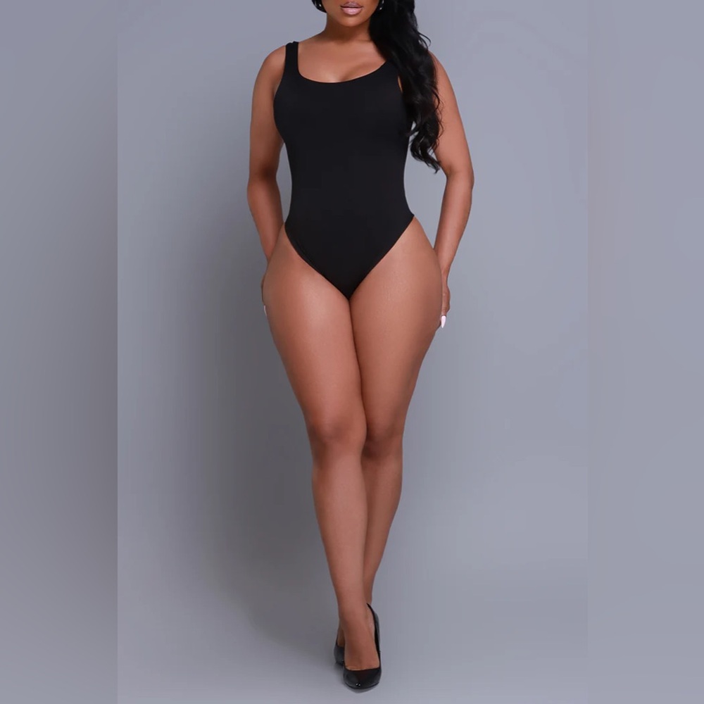 🖤Swank a Posh Second Skin Sculpting Sleeveless Bodysuit - Black